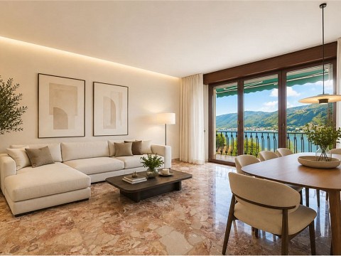 Raffinierte Wohnung mit herrlichem Blick auf den Luganersee