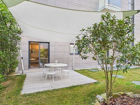 Moderne Gartenwohnung in Massagno – Wohnen mit Komfort und Privatsphäre